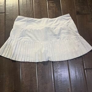 White golf skort
